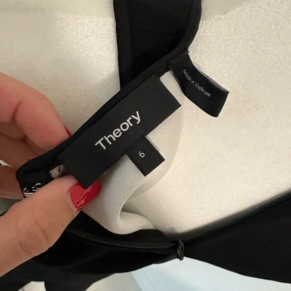 Theory Black Mini Dress - Picture 6 of 6